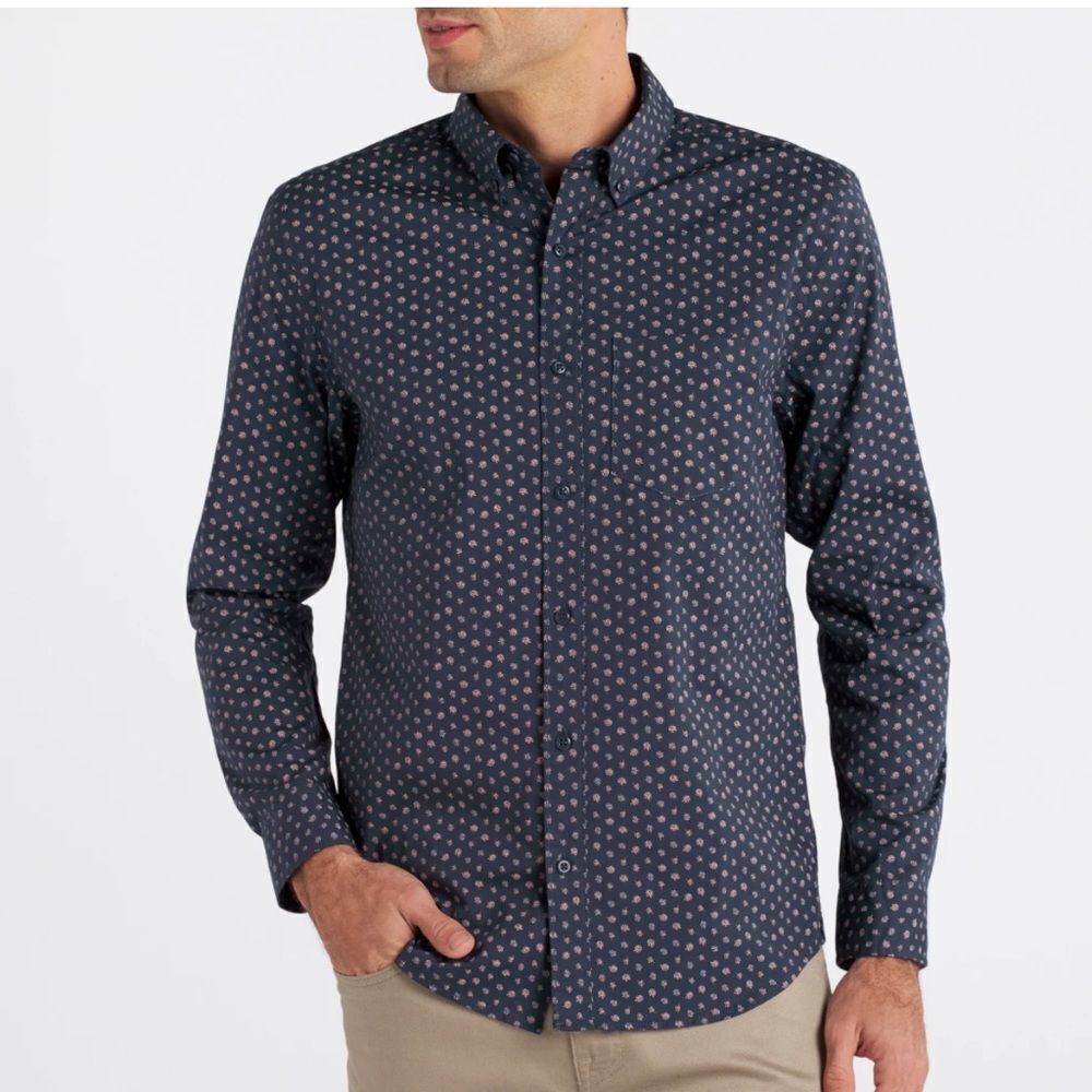 HAWKER RYE
Essential Wash Stretch Shirt Blue XL Stitch Fix Nwt